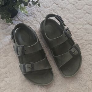 Birkenstock Green Milano EVA Buckle Sandals, Kids Size EU 31 - US 13